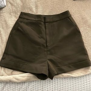 Endless Rose Deep Green Satin finish tailored short